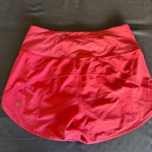 Lululemon Speed Up Pink Running Shorts